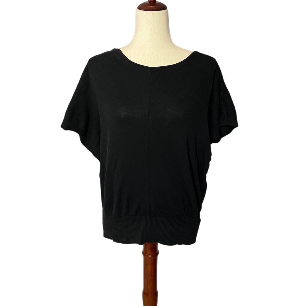 Anthropologie Moth Shortsleeved Black Top - Med